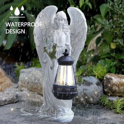 Kerst lamp engel met zonne-energie voor tuin en terras decoratie