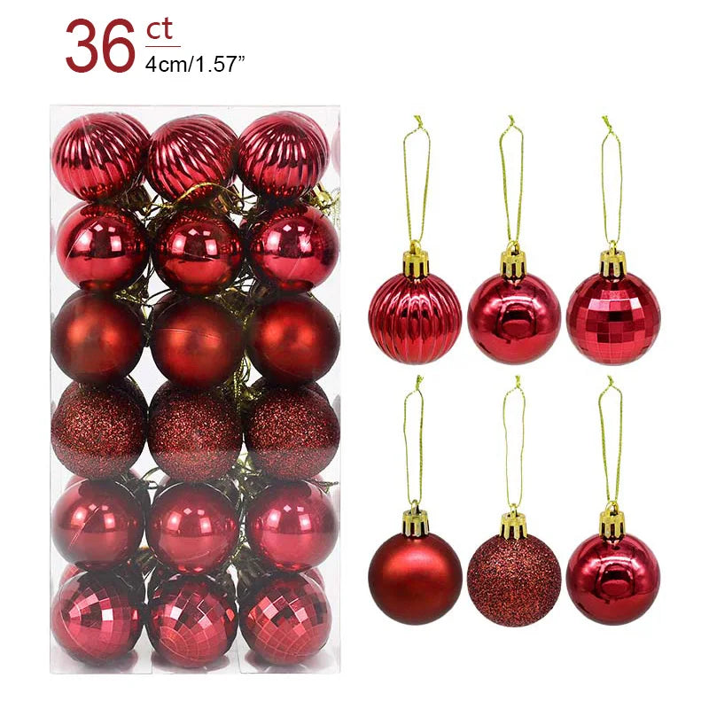 Kerstballen set glanzend en mat voor feestelijke boomdecoratie