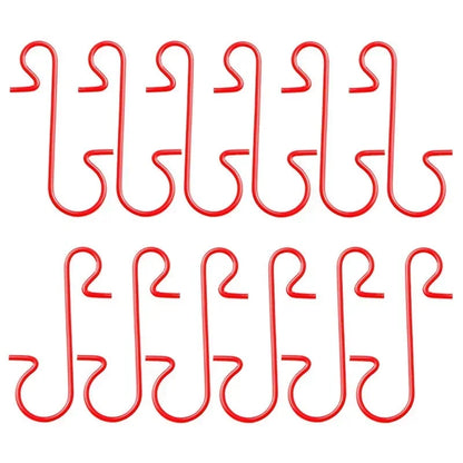 Kerstbal haakjes S-vormig metaal – 100 stuks voor boomdecoratie