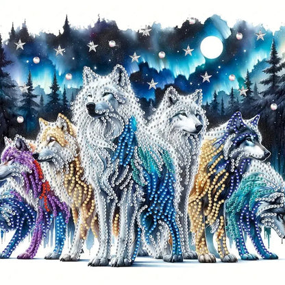 Diamond Painting Special met Speciaal Gevormde Steentjes – Canvas 30x30cm - 002