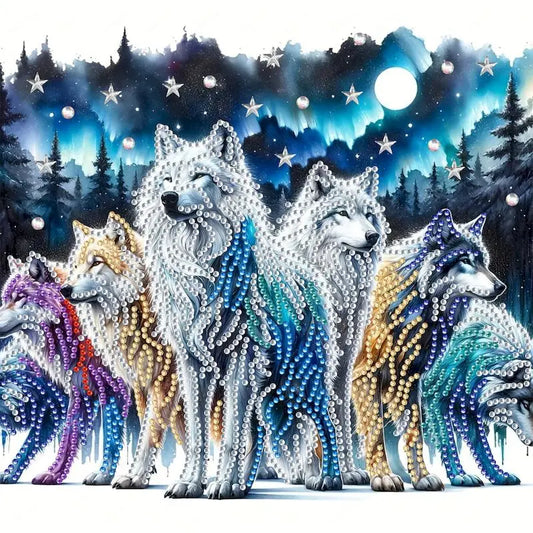 Diamond Painting Special met Speciaal Gevormde Steentjes – Canvas 30x30cm - 002