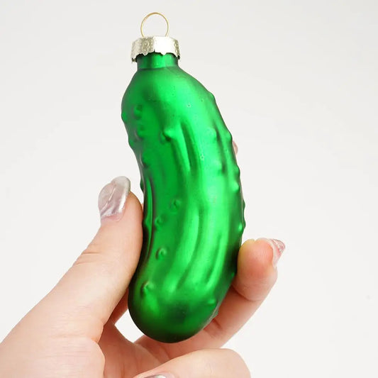 Kerst ornament voor Kerstboom – Glazen Groene Augurk als Bijzondere Traditie