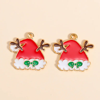 Kerst hanger Kerstman & Gingerbread set voor sieraden en decoratie - 10 stuks
