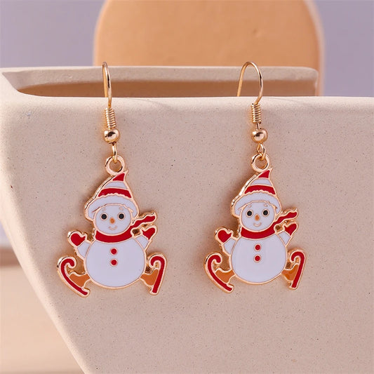 Kerst Oorbellen – Feestelijke oorbellen met Kerst design voor Dames - 046