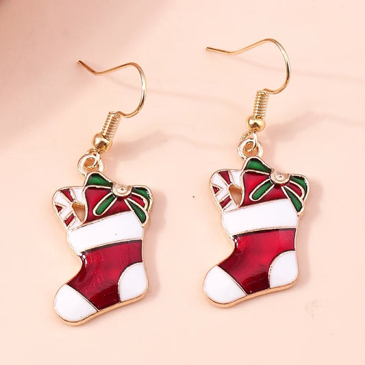 Kerst Oorbellen – Feestelijke oorbellen met Kerst design voor Dames - 045