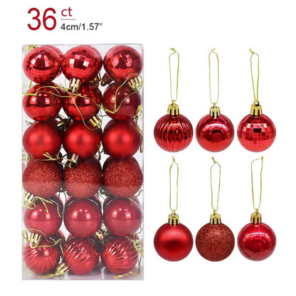 Kerstballen set glanzend en mat voor feestelijke boomdecoratie