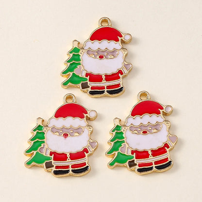 Kersthanger voor ketting of armband – set van 20 vrolijke kerstbedels