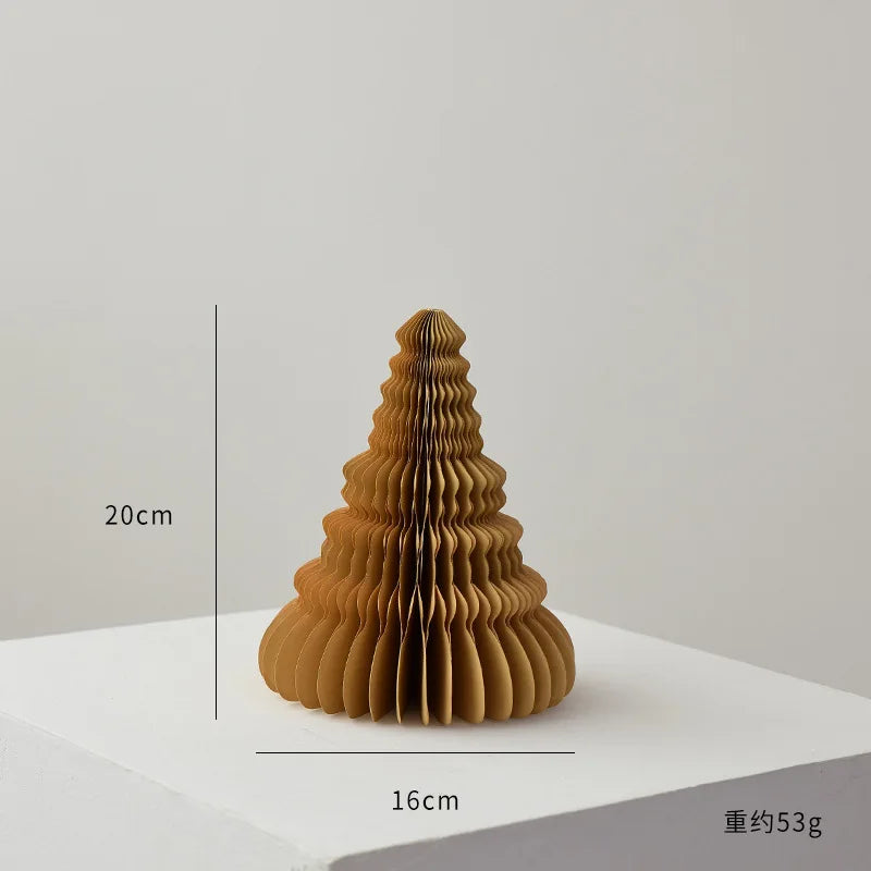 Opvouwbare Kerstboom – Mini Honeycomb Origami Kerstdecoratie van Papier