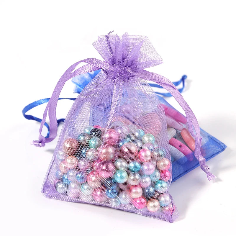 Kerst cadeauverpakking organza geschenkzakjes – elegante sieraden en snoepzakjes