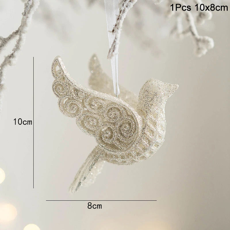 Kerstboom ornament sneeuwvlok engel hert hangdecoratie voor feestdagen