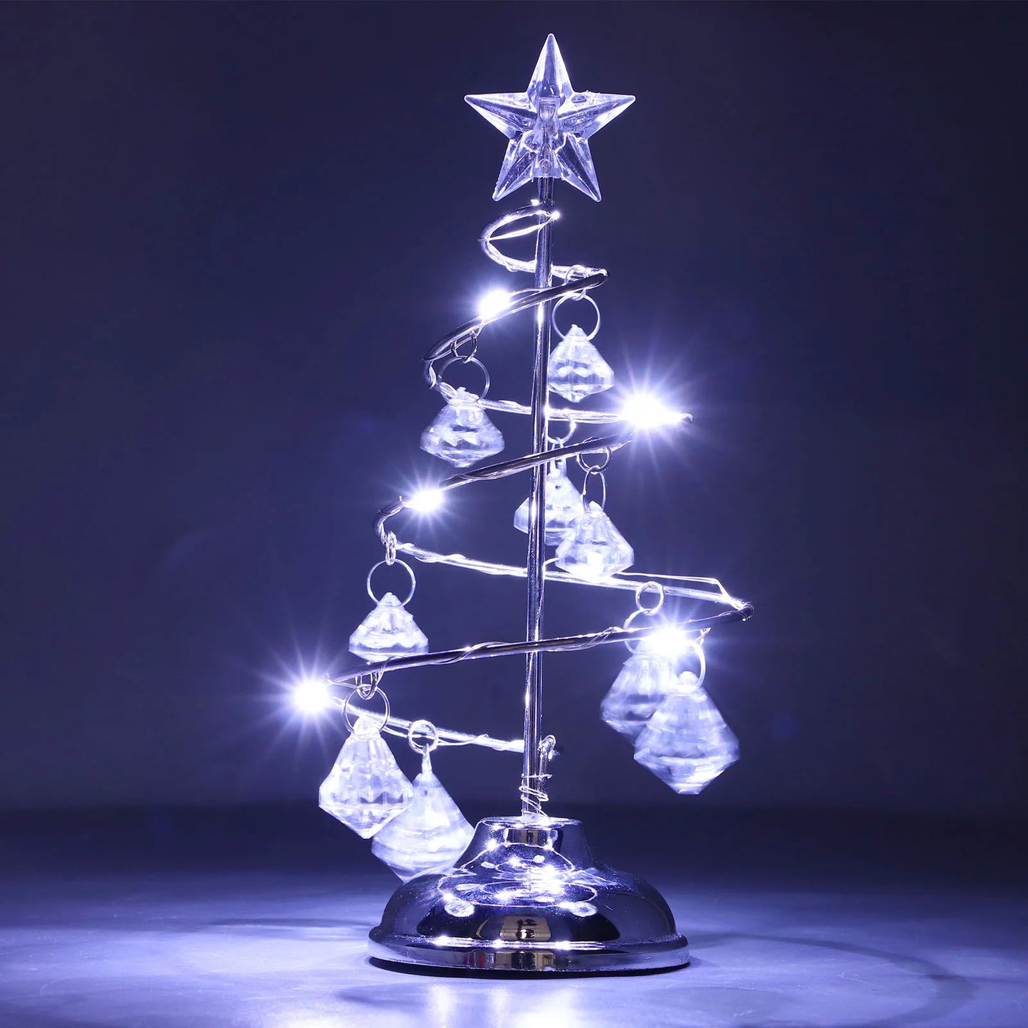 Kerst lamp kristallen kerstboom met LED verlichting voor sfeervolle decoratie