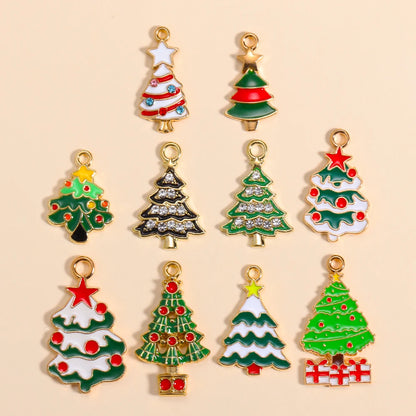 Kerst hanger Kerstman & Gingerbread set voor sieraden en decoratie - 10 stuks