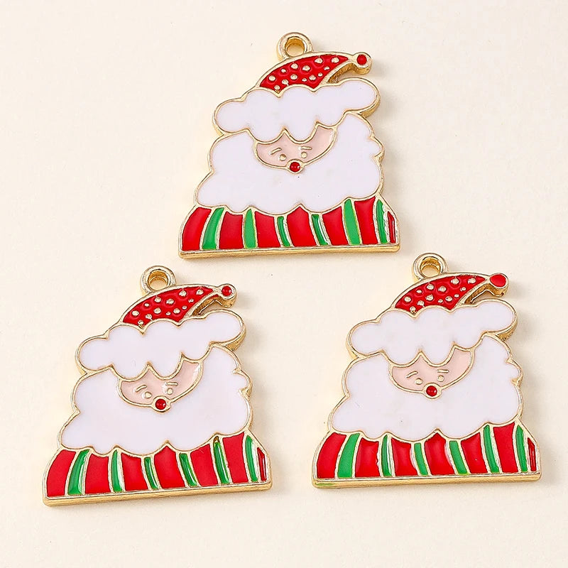 Kersthanger voor ketting of armband – set van 20 vrolijke kerstbedels