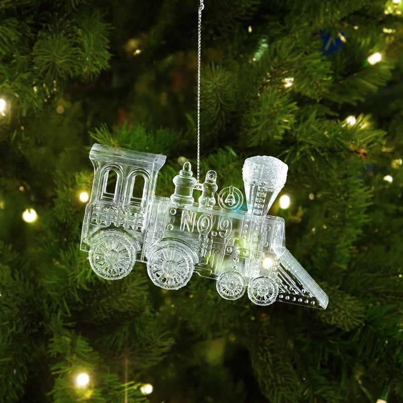 Kerst ornament voor Kerstboom transparante sneeuwvlok hanger van acryl