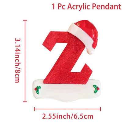 Kersthanger acryl letter decoratie Merry Christmas voor kerstboom