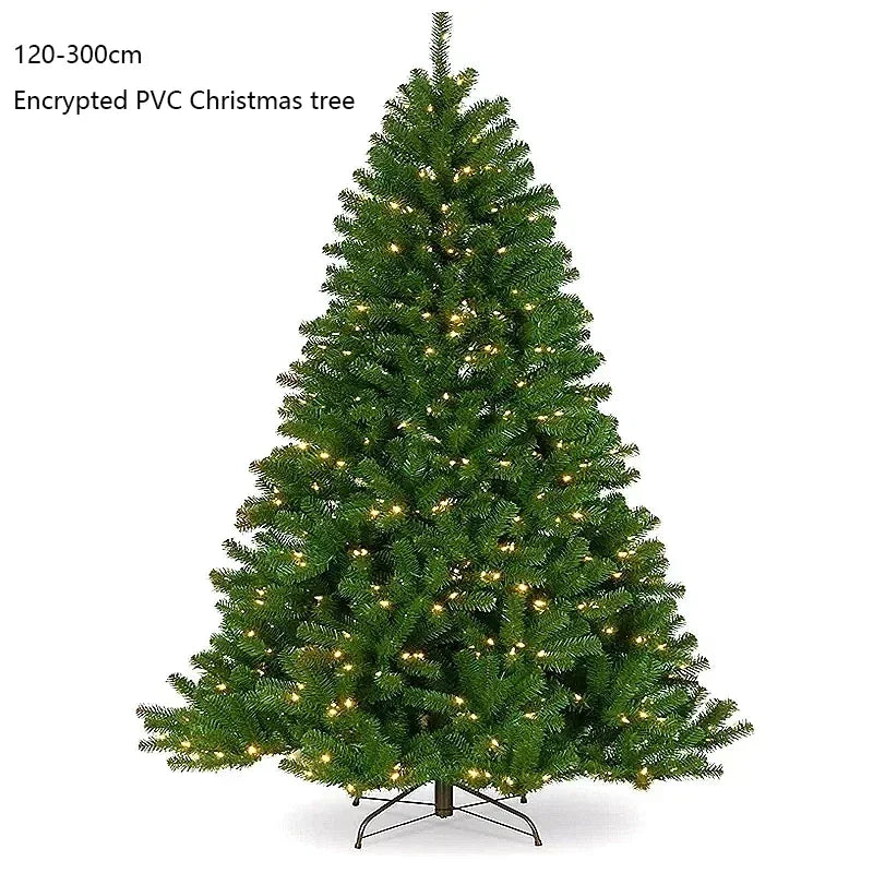 Opvouwbare Kerstboom met LED Verlichting – PVC – 120cm tot 300cm