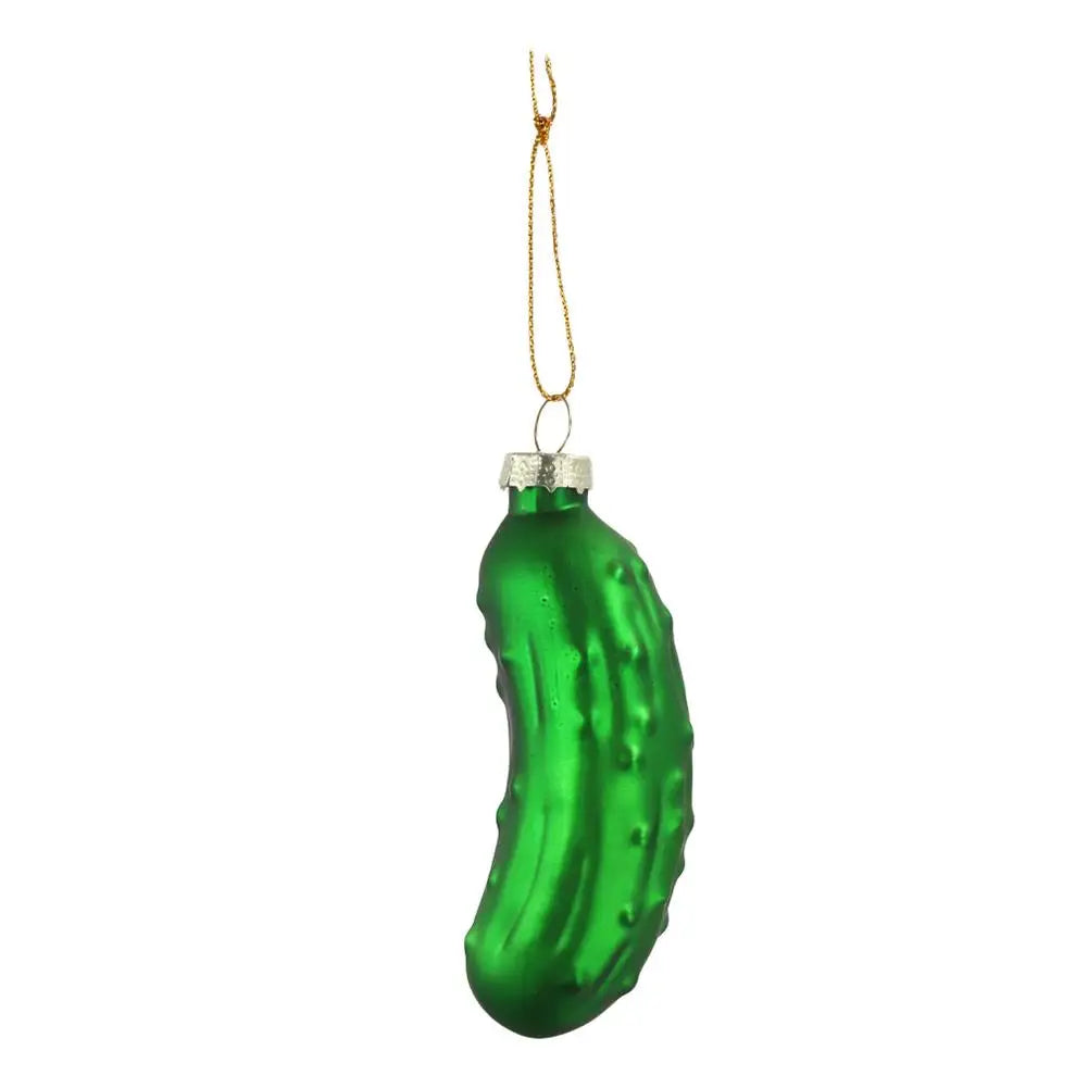 Kerst ornament voor Kerstboom – Glazen Groene Augurk als Bijzondere Traditie