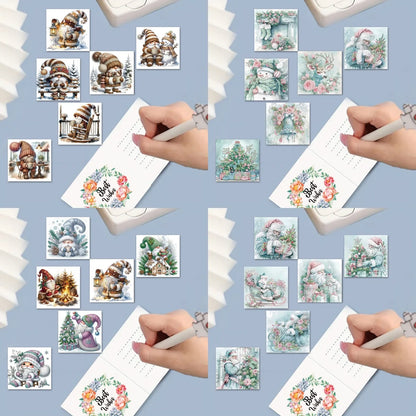 Diamond Painting Kerstkaarten set - 6 stuks feestelijke wenskaarten maken
