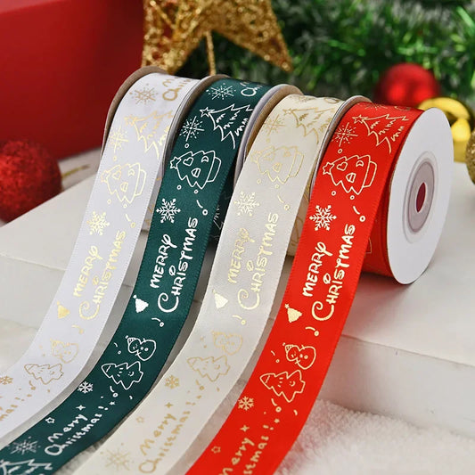 Kerst cadeauverpakking lint Merry Christmas voor feestelijke decoratie