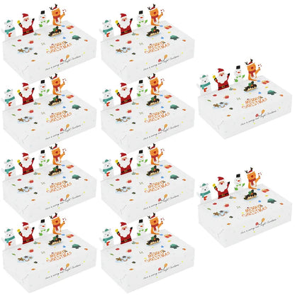 Kerst cadeauverpakking cartoon snoepdoosjes voor feest en lekkernijen