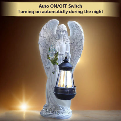 Kerst lamp engel met zonne-energie voor tuin en terras decoratie