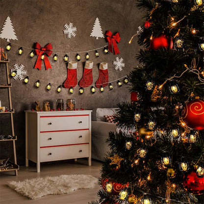 Kerst Lichtsnoer met 48 Mini Lantaarns – Warme LED Lampjes voor Binnen & Buiten