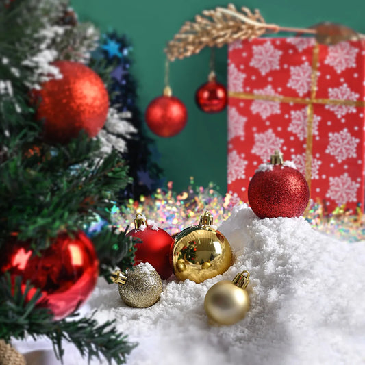 Kerstballen set 24 stuks – 3cm kerstboom versiering in diverse kleuren