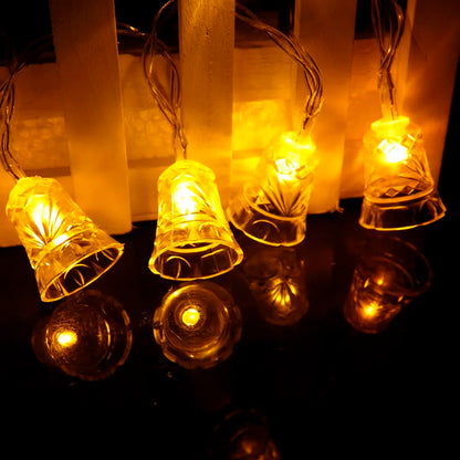 Verlicht Kerst snoer met LED belletjes – 1,5m / 3m / 6m – Warm wit licht