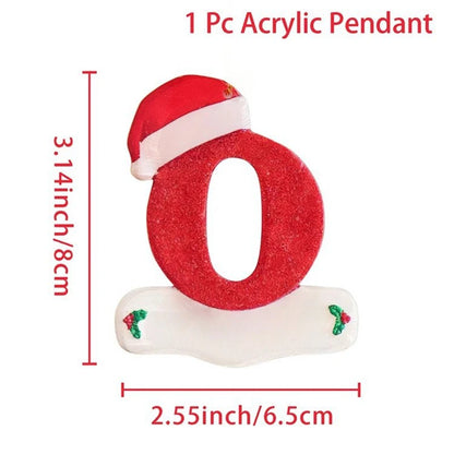 Kersthanger acryl letter decoratie Merry Christmas voor kerstboom
