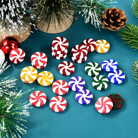 Kerst ornament voor in Kerstboom rood wit snoep decoratie set 10 stuks