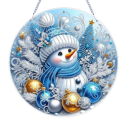 Diamond Painting Kerstkrans raamdecoratie met strass steentjes