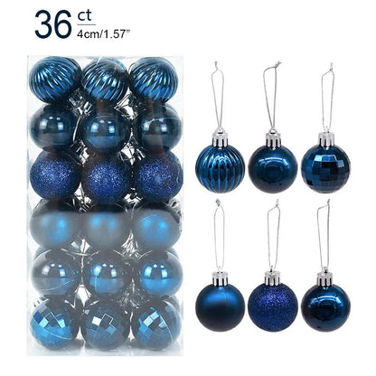 Kerstballen set glanzend en mat voor feestelijke boomdecoratie