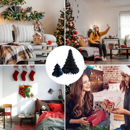 Opvouwbare Kerstboom – Papieren Decoratie Set (Groot & Klein)