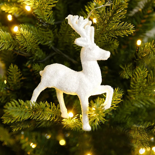 Kerstboom ornament sneeuwvlok engel hert hangdecoratie voor feestdagen