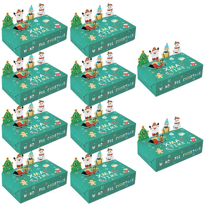 Kerst cadeauverpakking cartoon snoepdoosjes voor feest en lekkernijen