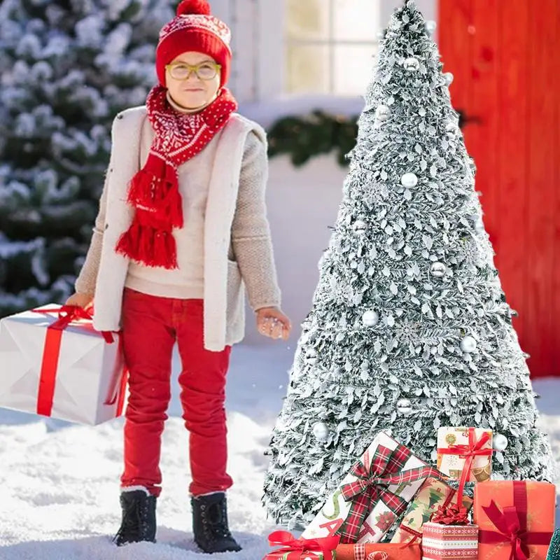 Opvouwbare Kerstboom 150cm Wit – Snel Op te Zetten, Zonder Verlichting