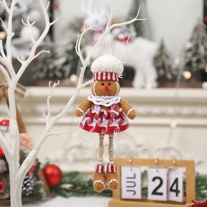 Kerst pop lange benen – schattige gingerbread hanger voor feestelijke decoratie