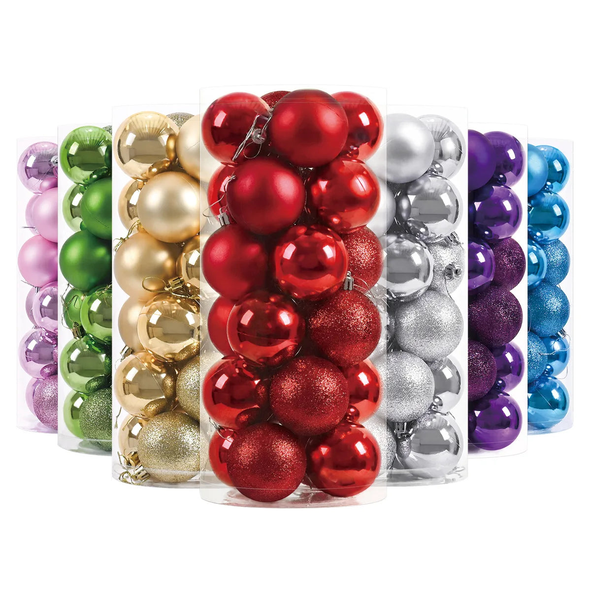 Kerstballen set 24 stuks – 3cm kerstboom versiering in diverse kleuren