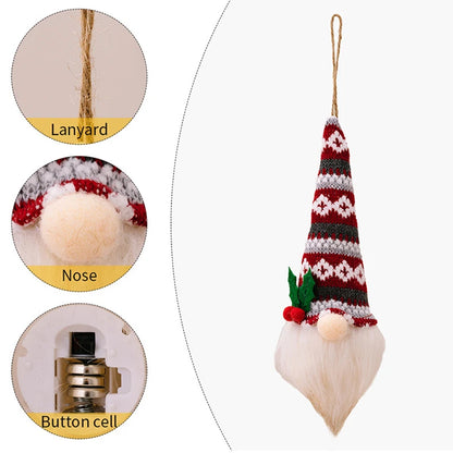 Kerst pop met LED verlichting – Sfeervolle lichtgevende kabouter voor kerstdecoratie