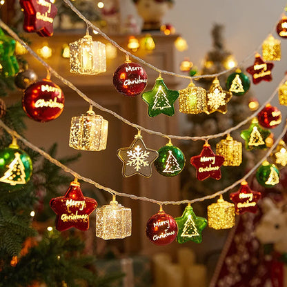 Kerstverlichting Snoer 1-3M | LED Candy Cane, Kerstman & Sneeuwpop Decoratie