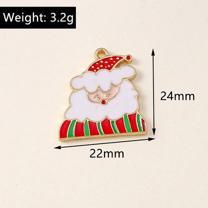 Kersthanger voor ketting of armband – set van 20 vrolijke kerstbedels