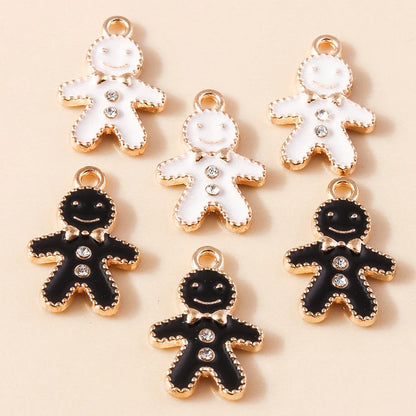 Kerst hanger schattige gingerbread bedels voor sieraden en decoratie 20 stuks