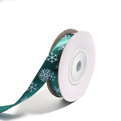 Kerst cadeau lint – 10 meter polyester lint 10mm/20mm bedrukt voor decoratie & inpakken