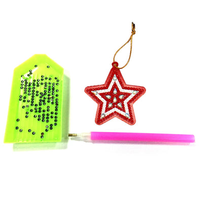 Diamond Painting Kerst Hangers – 10x DIY Kerstboom Ornamenten met Speciale Steentjes | Unieke Kerstdecoratie en Cadeau Idee
