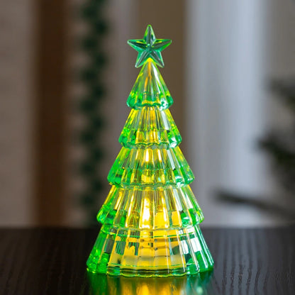 Kerst lamp verlichte acryl kerstboom tafeldecoratie met warme gloed