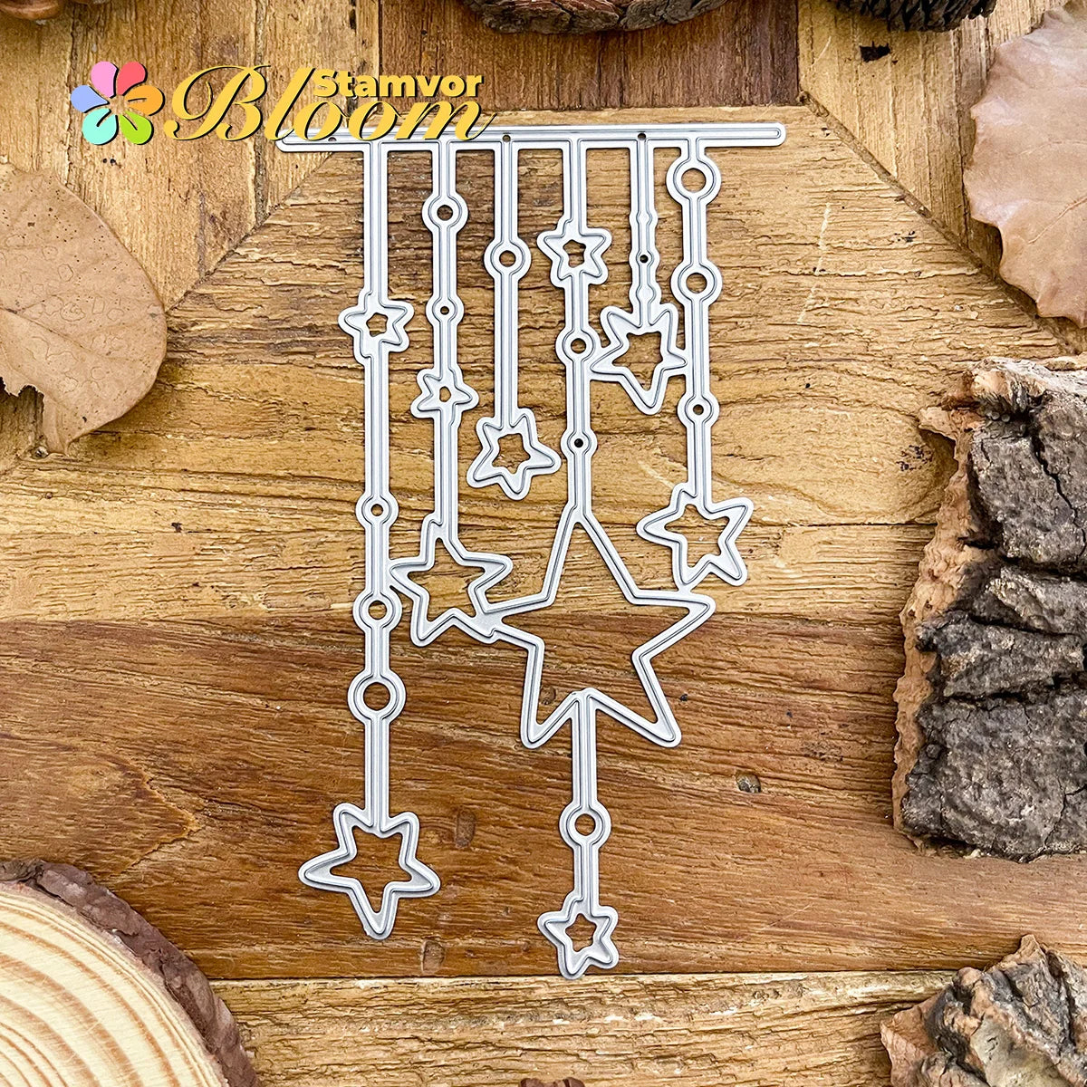 Snijmal Lovely Stars Rand voor Scrapbooking en Kaartdecoratie