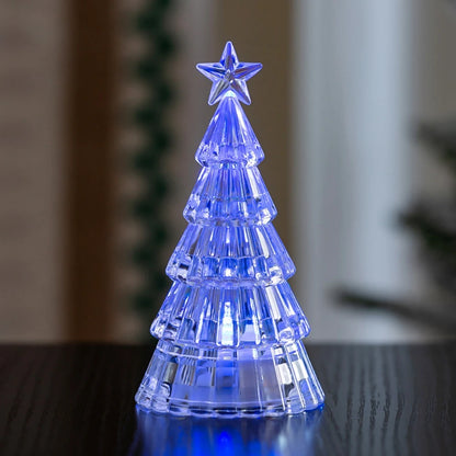 Kerst lamp verlichte acryl kerstboom tafeldecoratie met warme gloed
