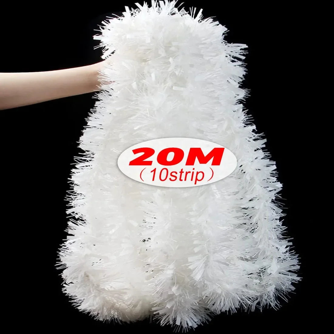 Kerst Guirlande 2 tot 20 meter Zwarte Glimmende Lint Guirlande Decoratie