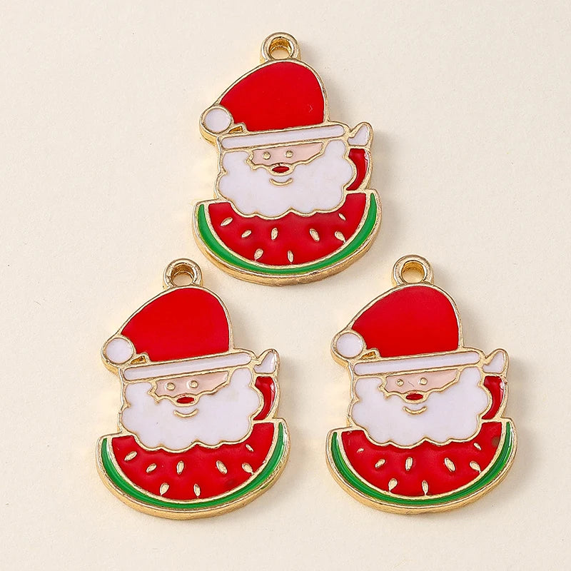 Kersthanger voor ketting of armband – set van 20 vrolijke kerstbedels