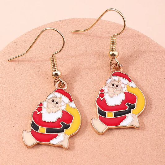 Kerst Oorbellen – Feestelijke oorbellen met Kerst design voor Dames - 039
